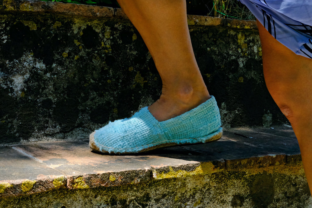 Les espadrilles Naturelles Cyan