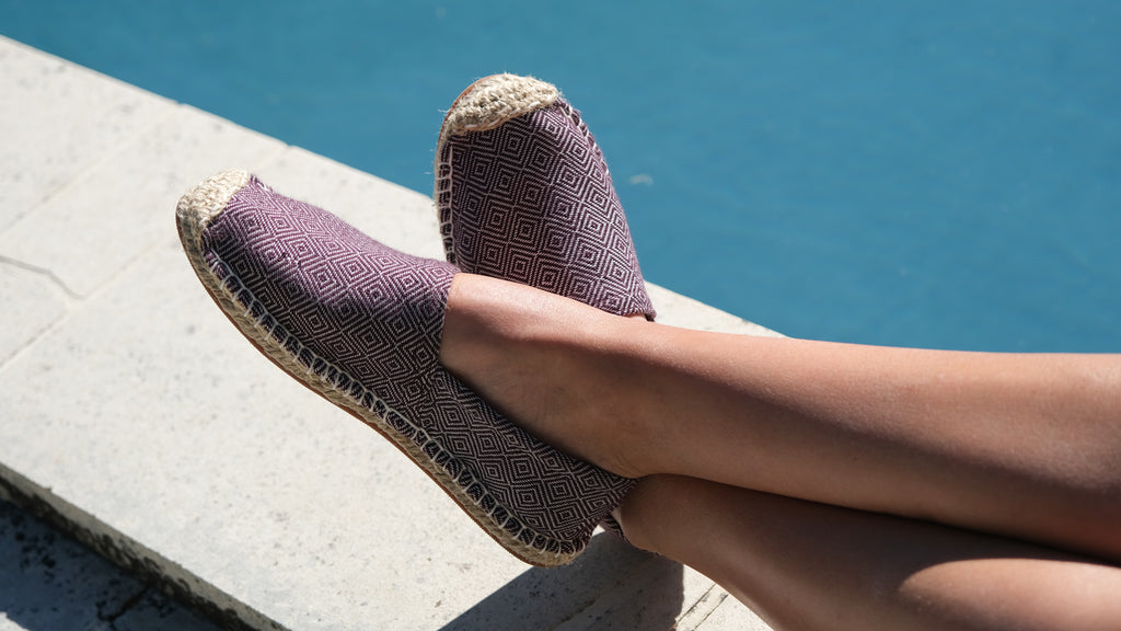 Les espadrilles Diamond Bordeaux