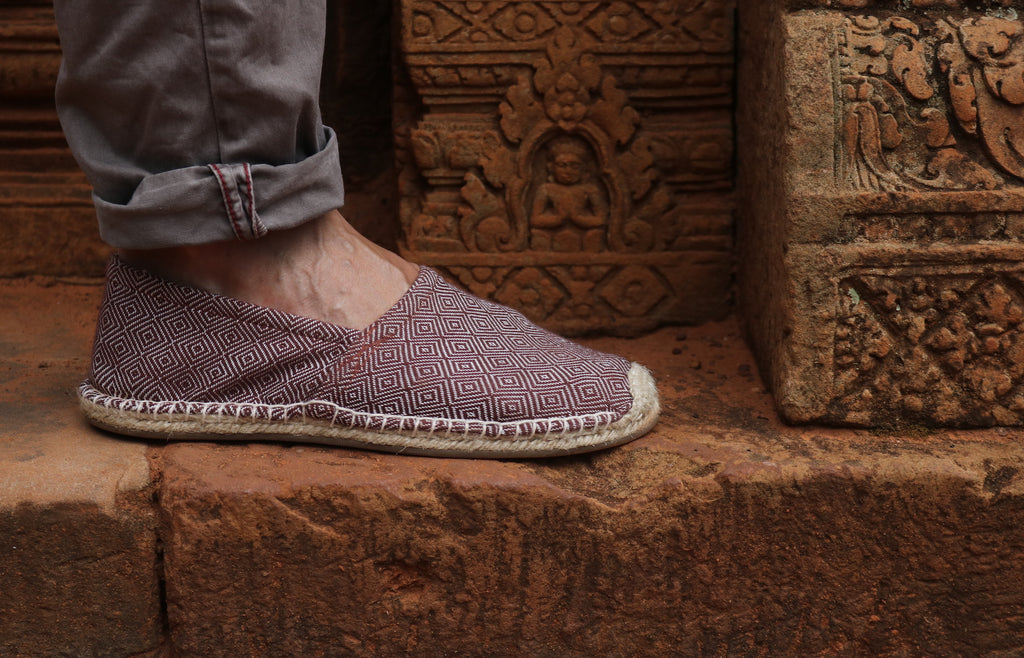 Les espadrilles Diamond Bordeaux