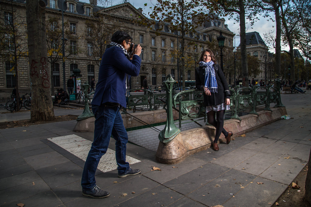 Le Grand Krama Campagnard Bleu