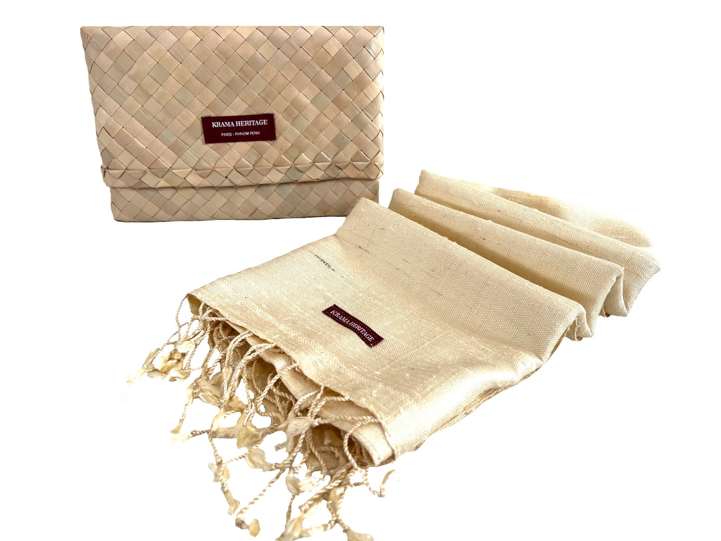 Le Grand Krama Brut Naturel dans son écrin en feuille de palmier - Homme