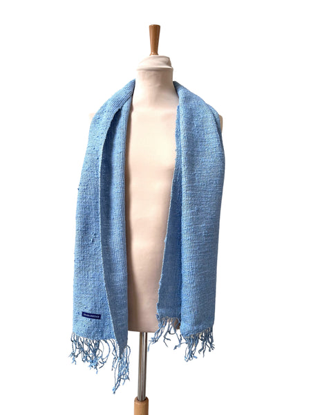 Le Krama Naturel Azur dans son écrin en feuille de palmier - Femme