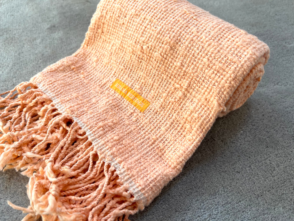 Le Krama Naturel Pêche dans son écrin en feuille de palmier - Homme