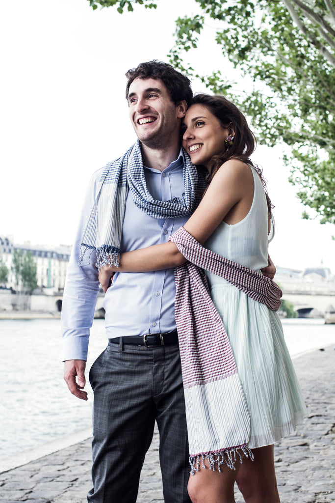 Le Krama Campagnard Bleu Pétrole