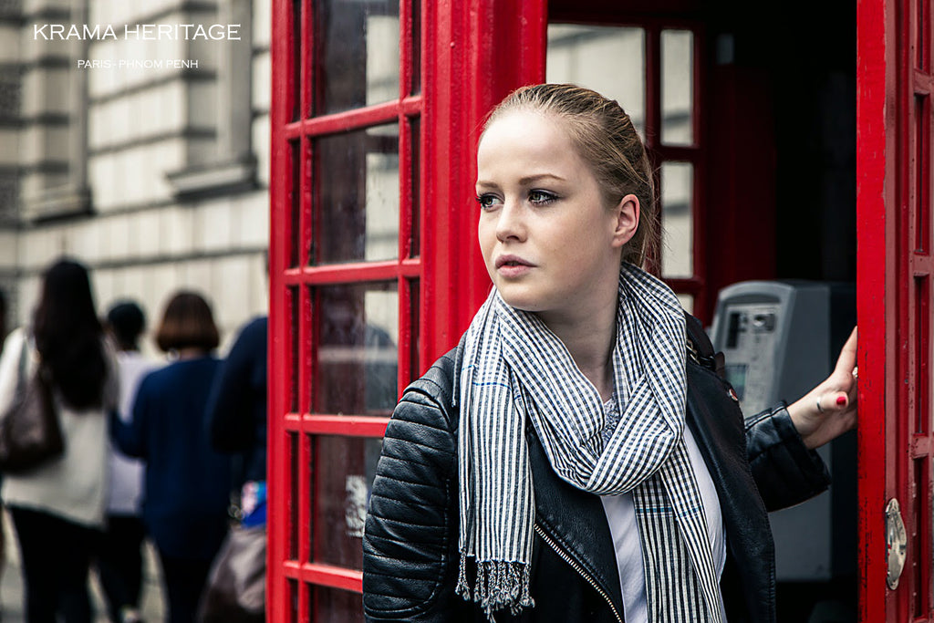 Le Krama Campagnard Gris