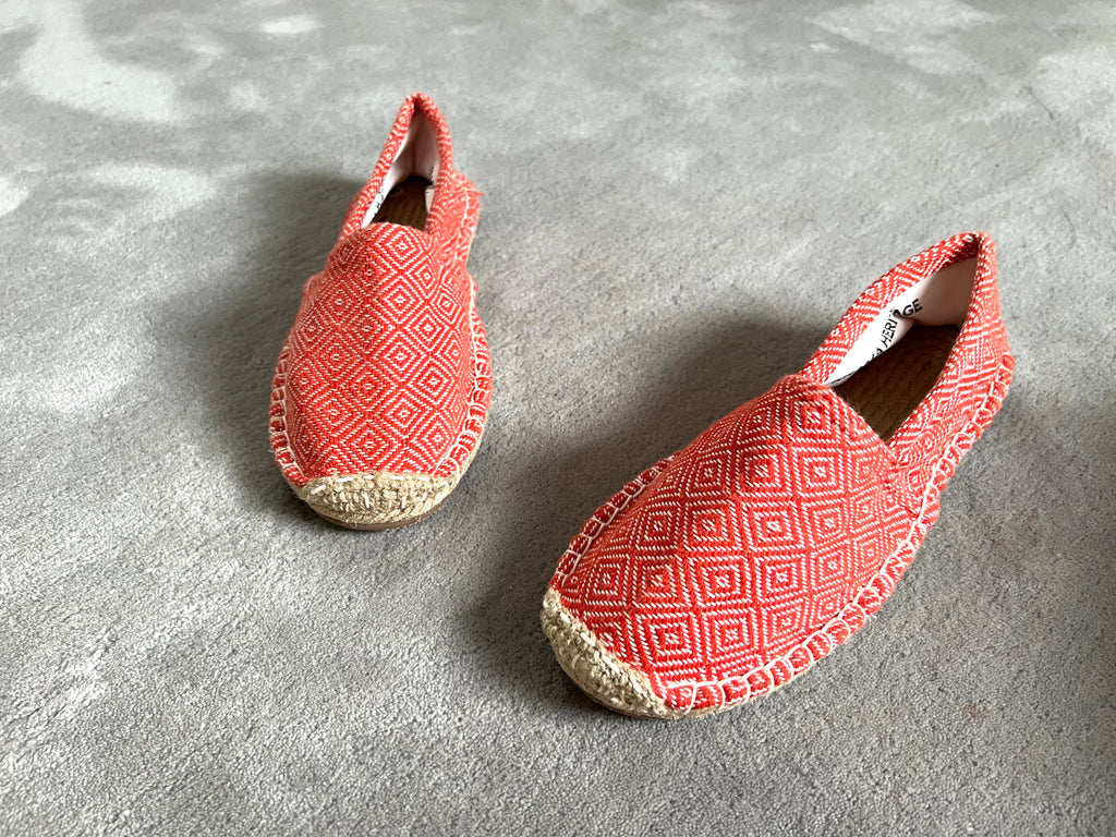 Les espadrilles Diamond Orange Corail