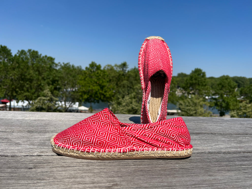 Les espadrilles Diamond Rouge Coquelicot