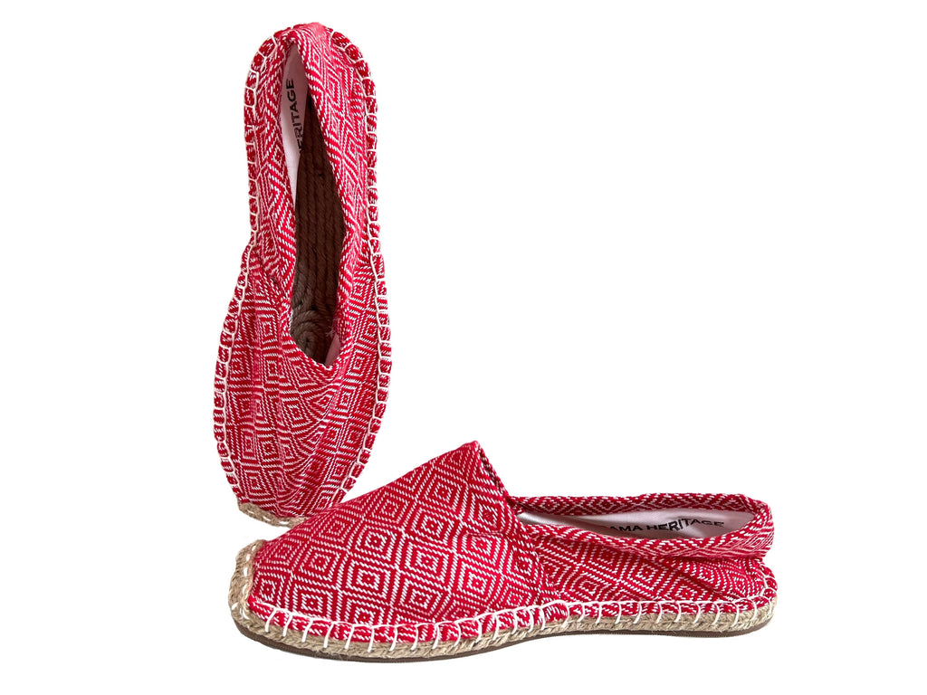 Les espadrilles Diamond Rouge Coquelicot