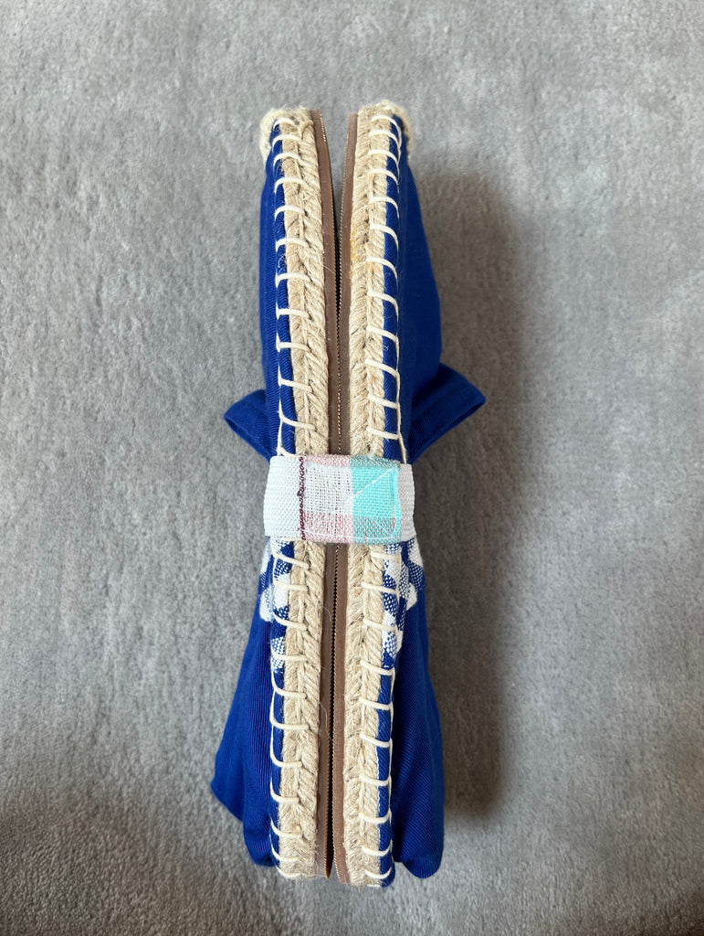 Les espadrilles Krama Bleues
