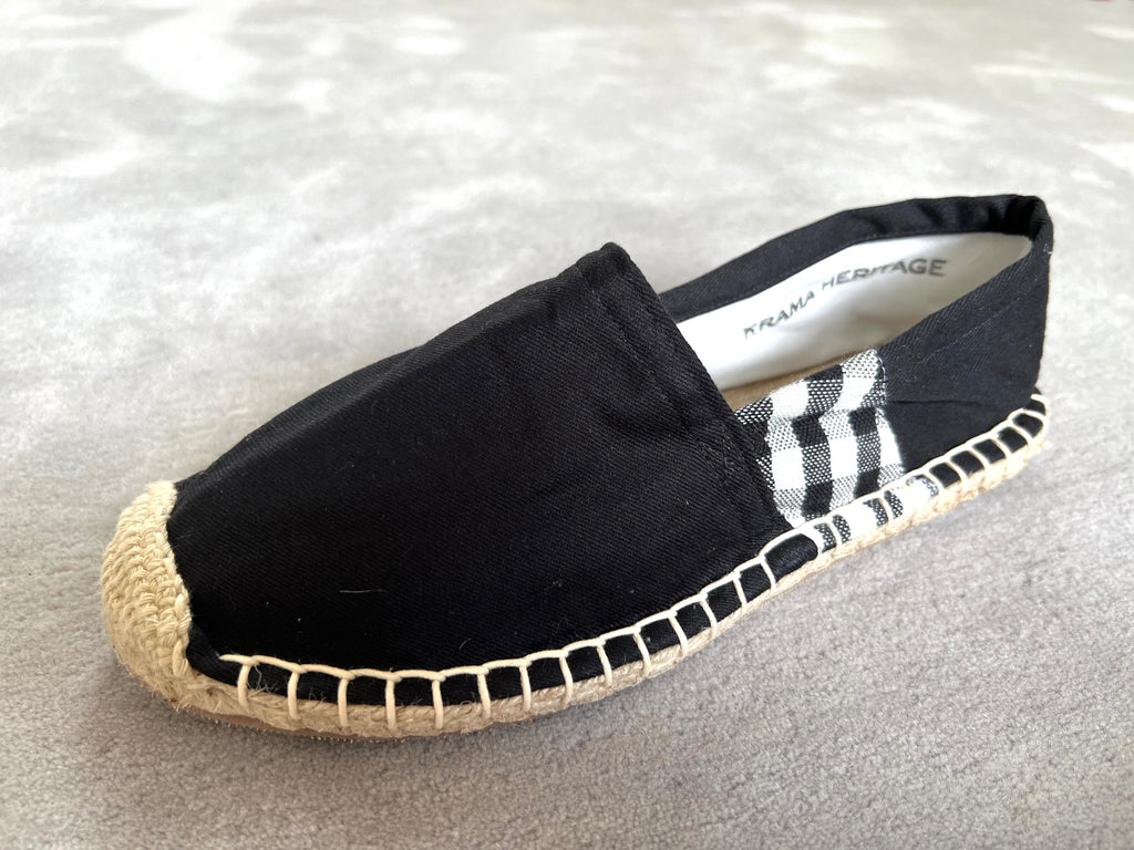 Les espadrilles Krama Noires