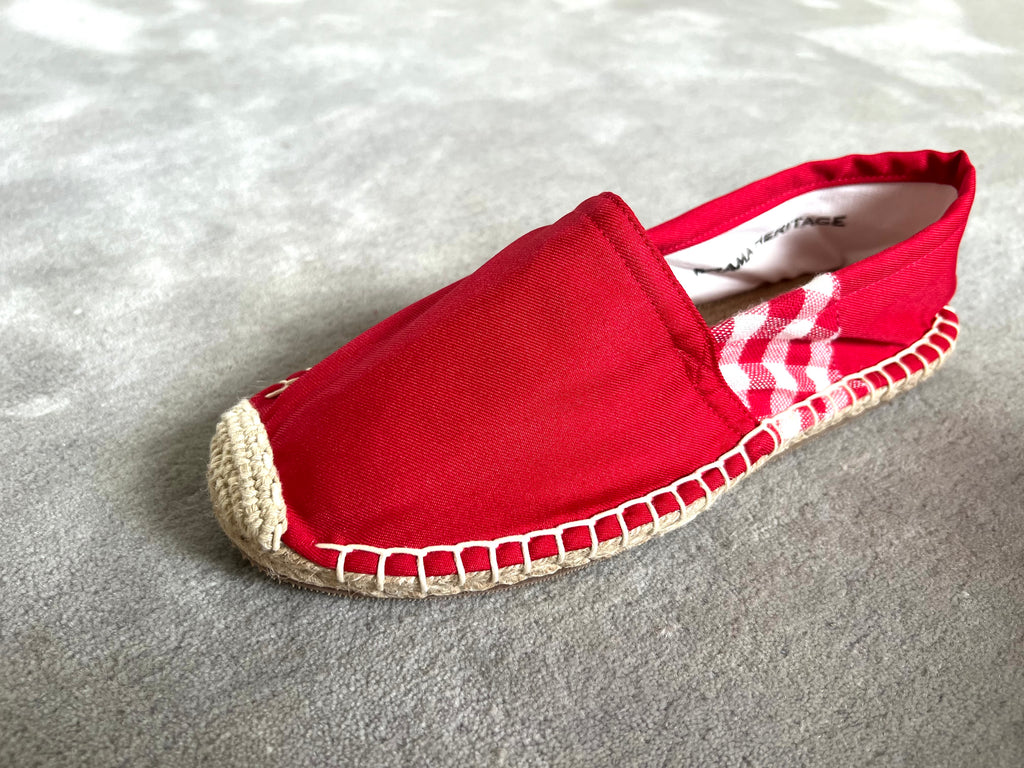 Les espadrilles Krama Rouge