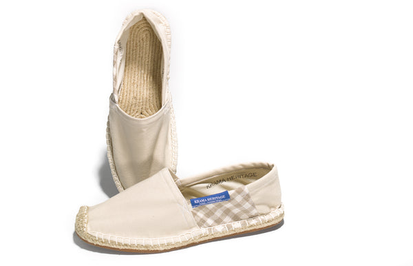 Les espadrilles Krama Blanc Cassé