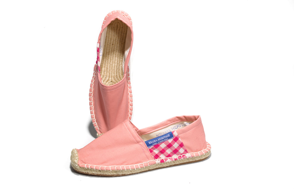 Les espadrilles Krama Rose Pastel