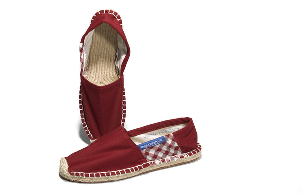 Les espadrilles Krama Bordeaux