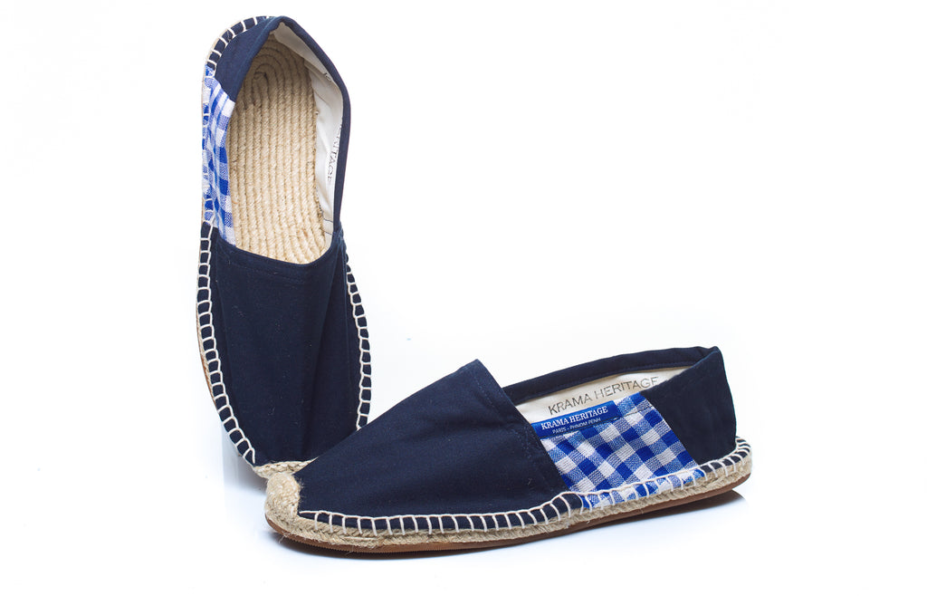 Les espadrilles Krama Bleu Marine