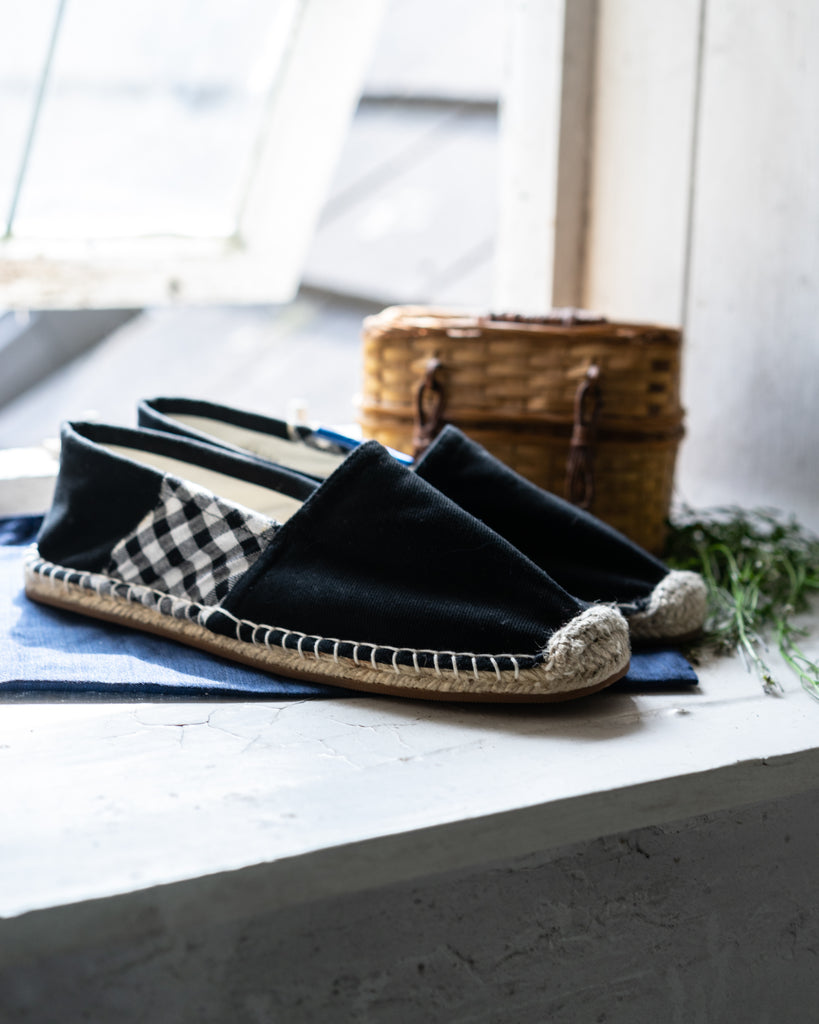 Les espadrilles Krama Noire Réglisse