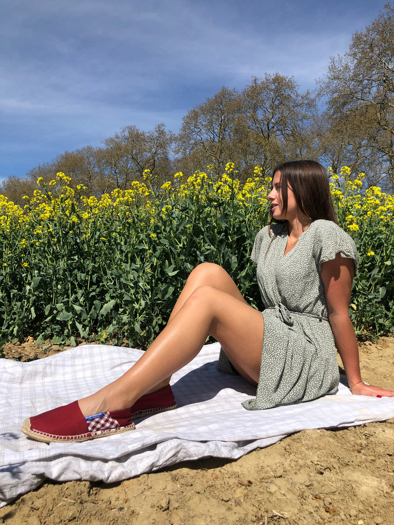 Les espadrilles Krama Bordeaux