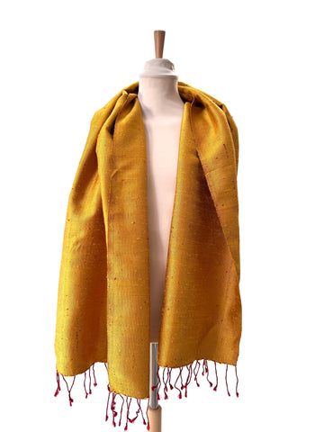 Le Grand Krama Brut Or dans son écrin en feuille de palmier - Homme