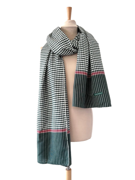 Le Krama Origine Olive 3 Tours dans son écrin en feuille de palmier - Femme