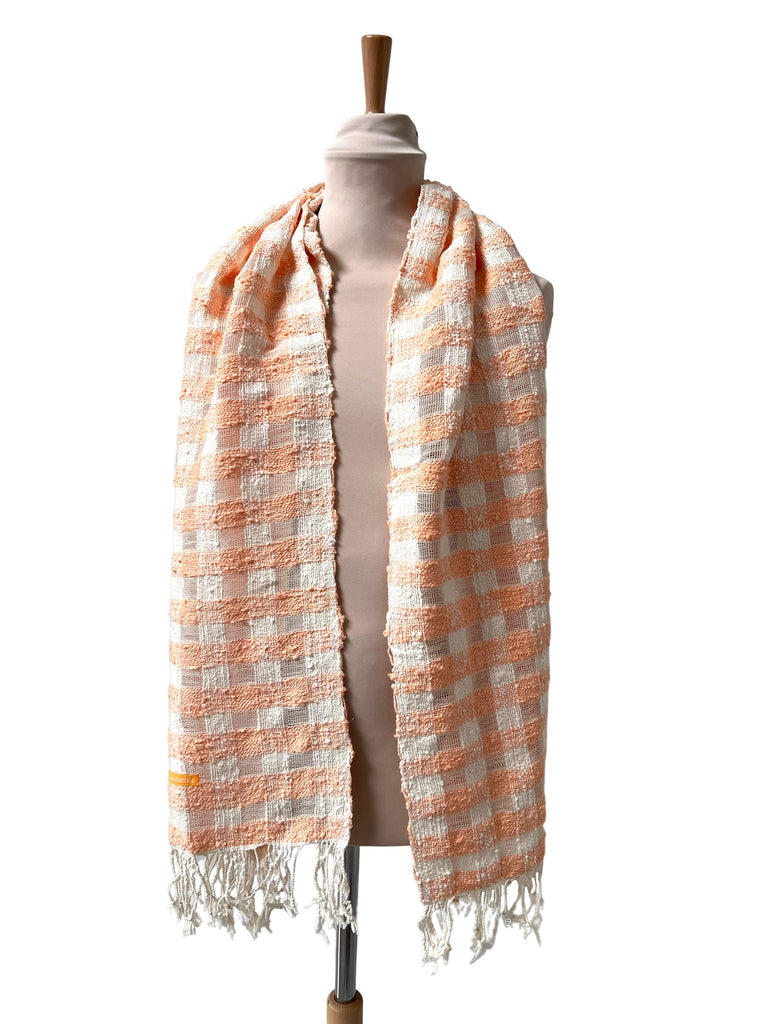 Le Krama Naturel Mandarine dans son écrin en feuille de palmier - Femme