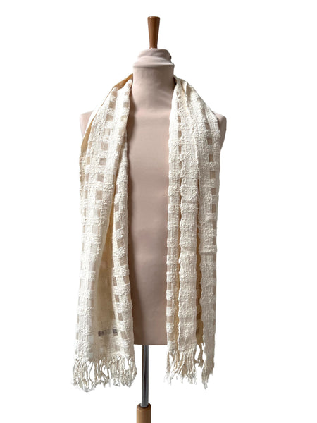 Le Krama Naturel Nuage dans son écrin en feuille de palmier - Homme