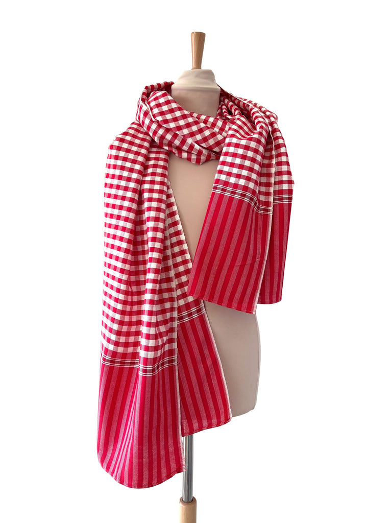 Le Krama Pop Rouge 3 Tours dans son écrin en feuille de palmier - Homme