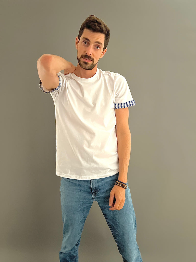 Le T-shirt Krama Bleu - Homme