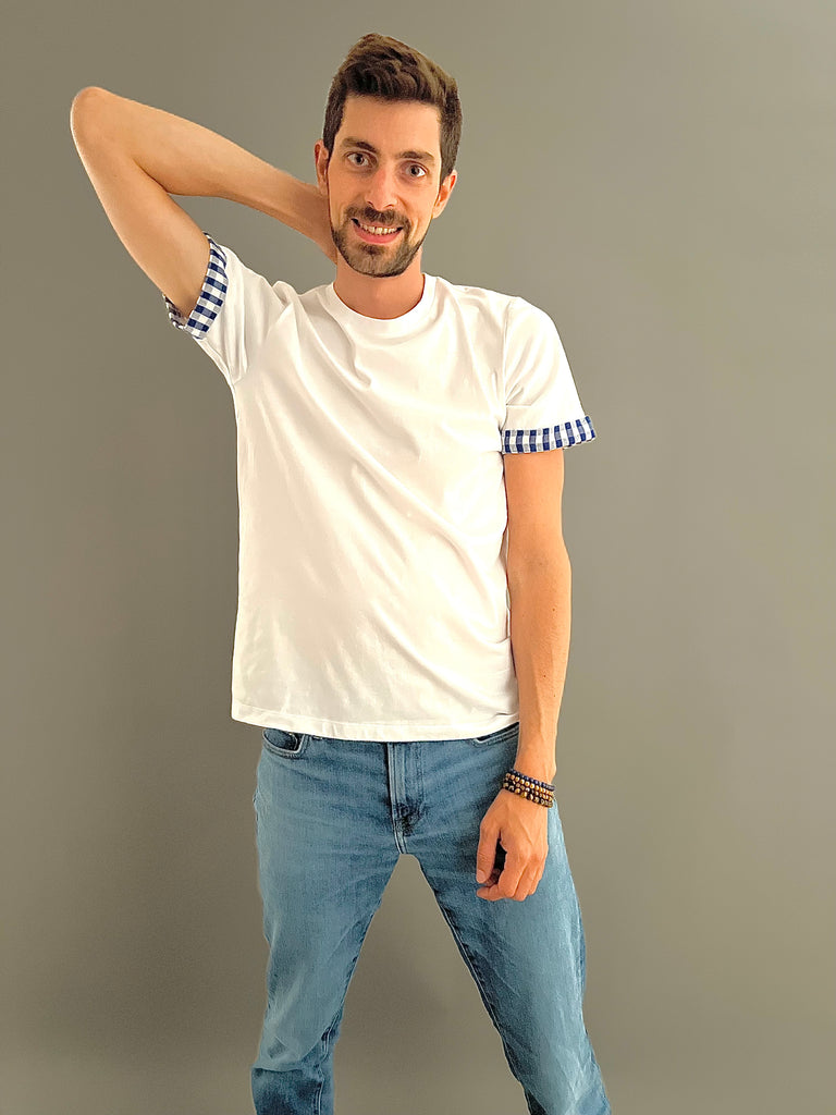 Le T-shirt Krama Bleu - Homme