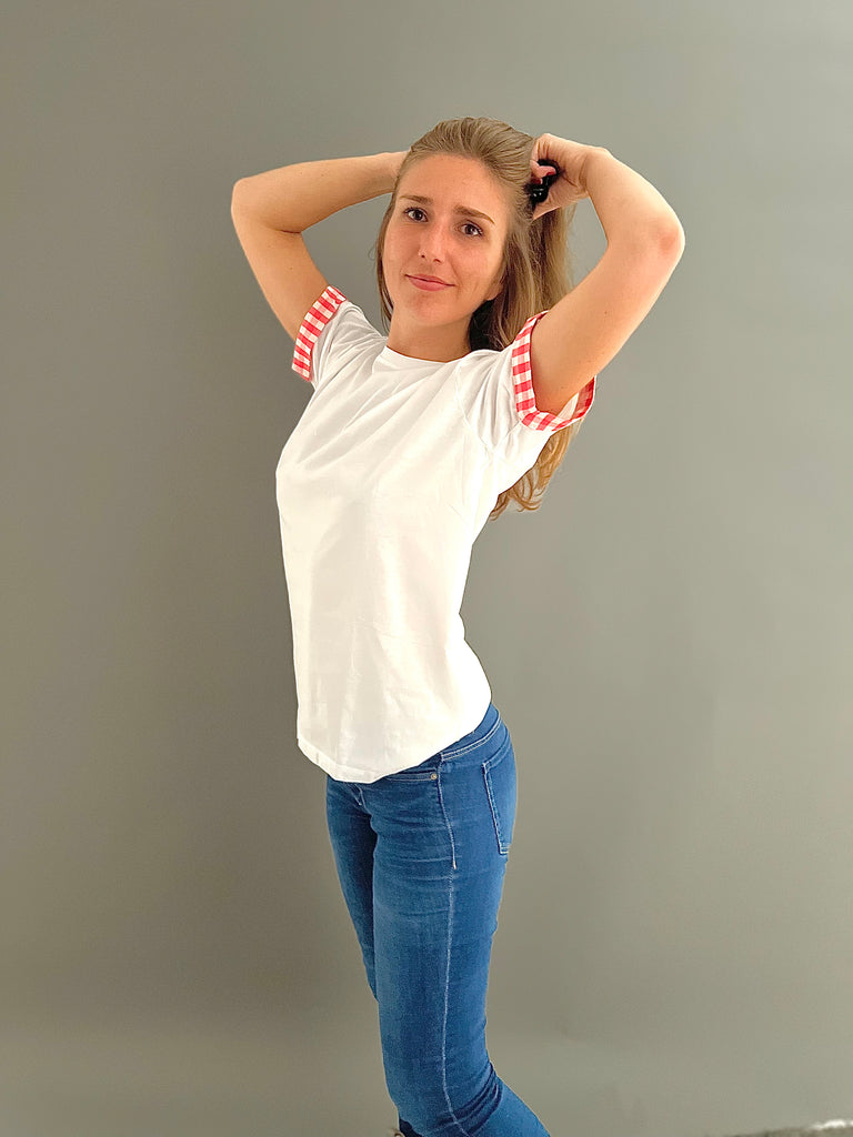 Le T-shirt Krama Rose - Femme