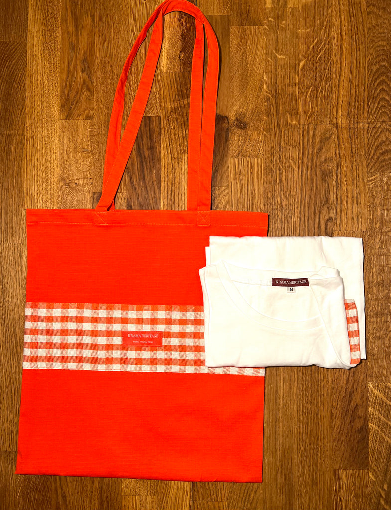 Le T-shirt Krama + le Krabag Orange