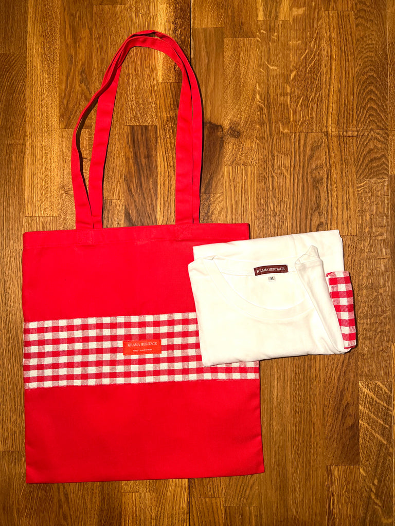 Le T-shirt Krama + le Krabag Rouge
