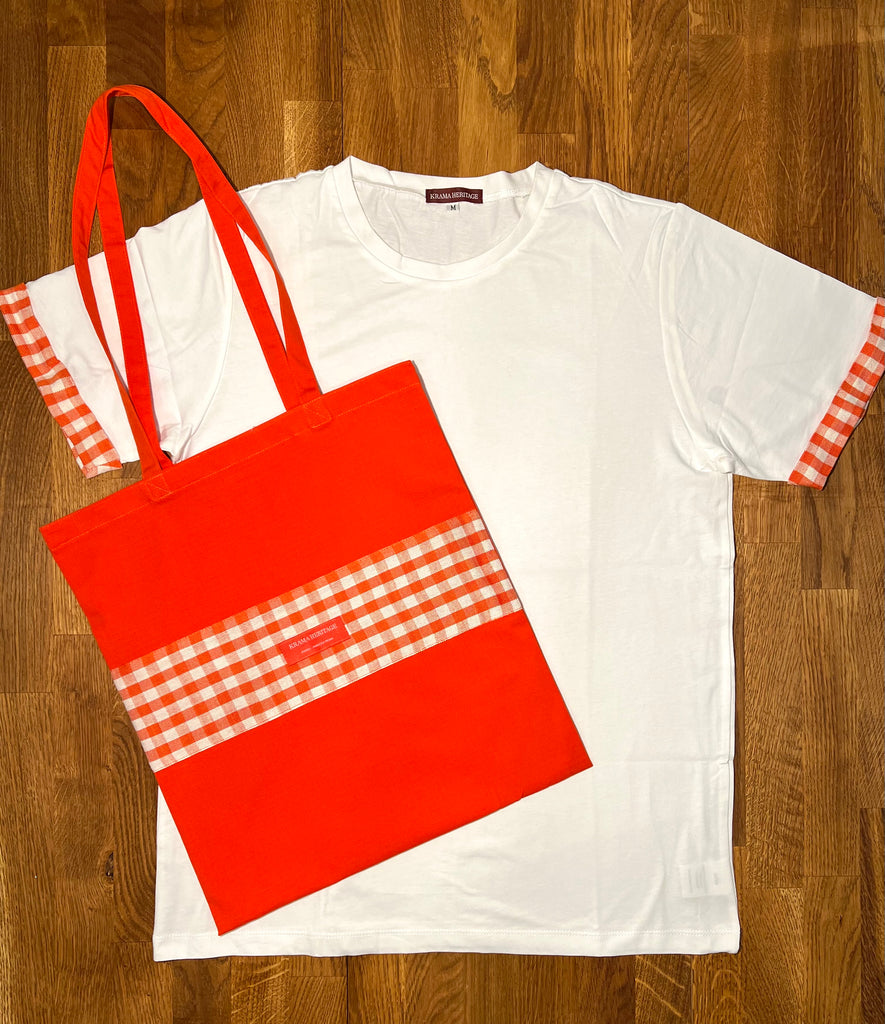 Le T-shirt Krama + le Krabag Orange