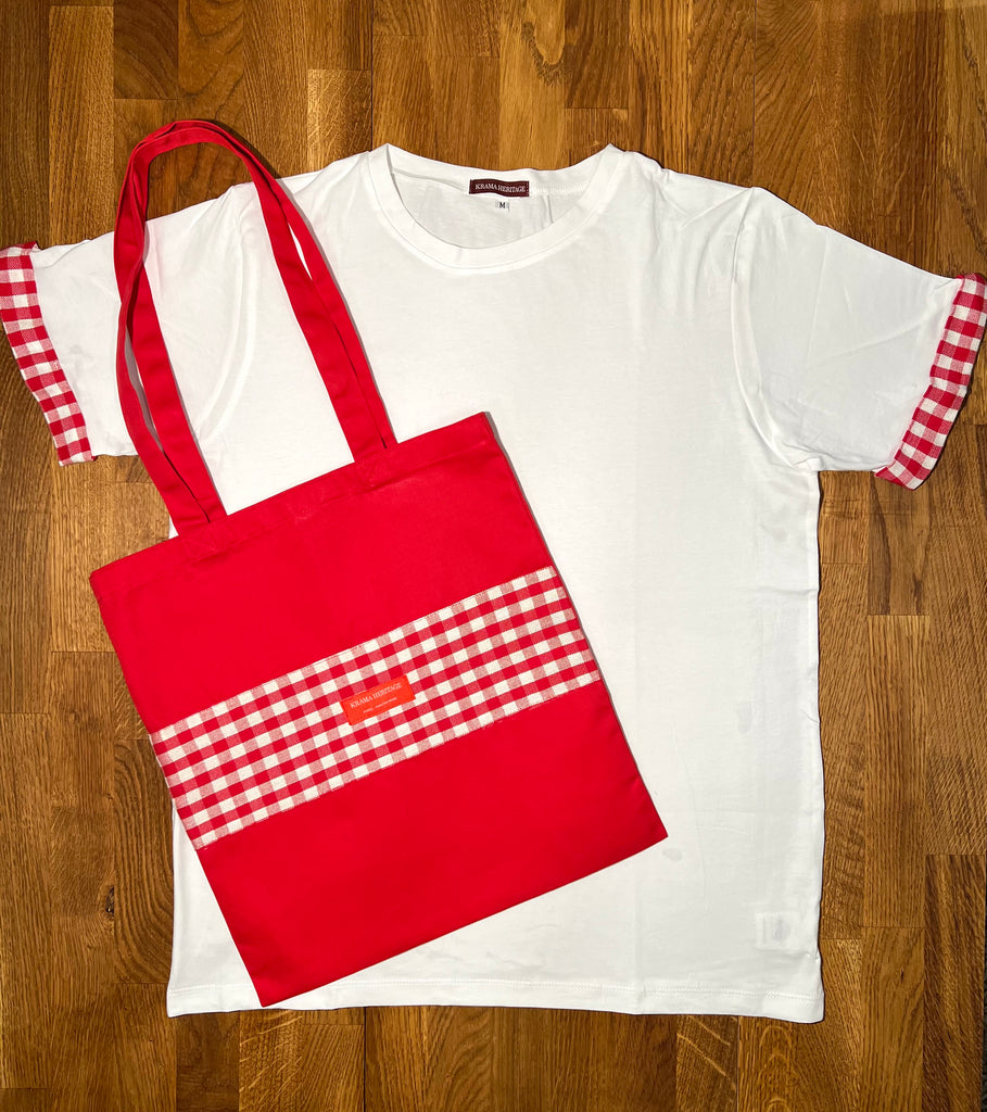 Le T-shirt Krama + le Krabag Rouge