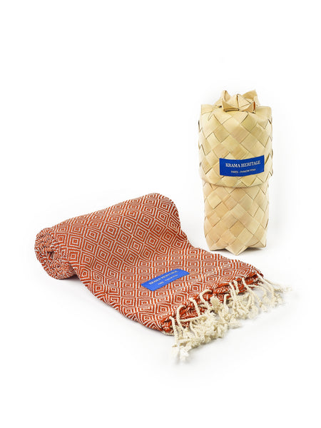 Le Krama Chaud Beige Ocre
