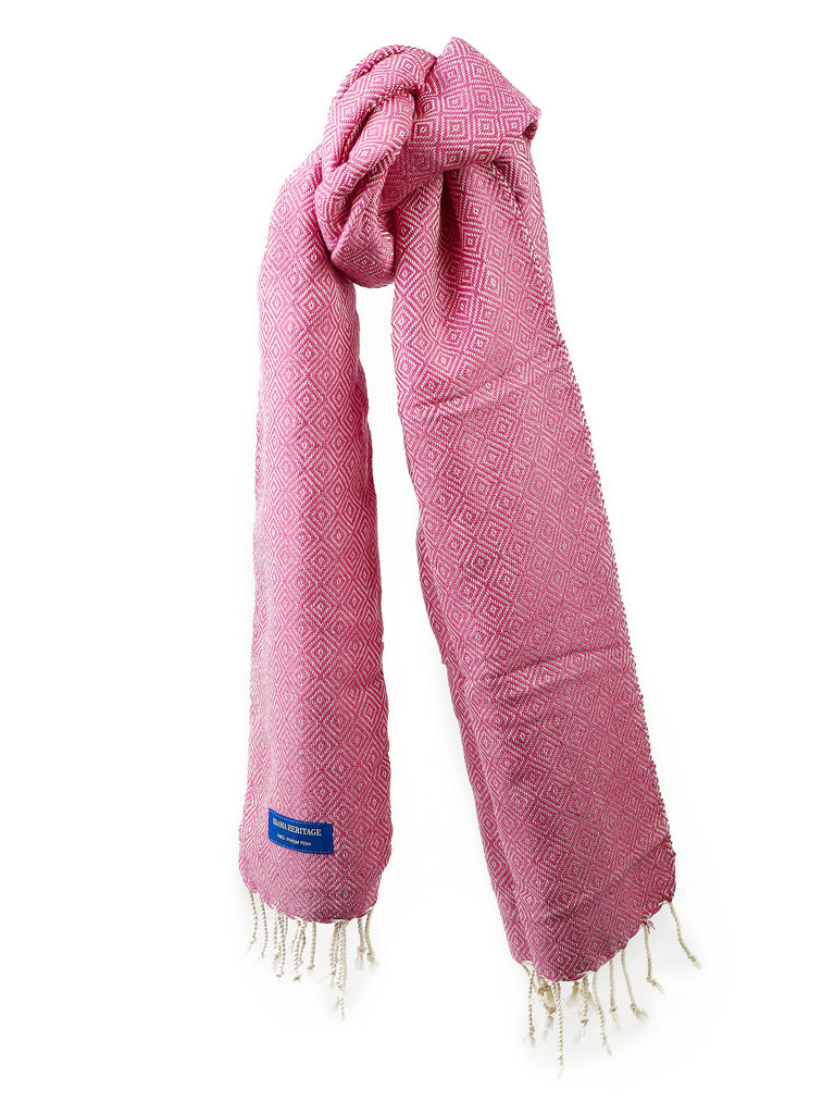 Le Krama Chaud Rose Pastel