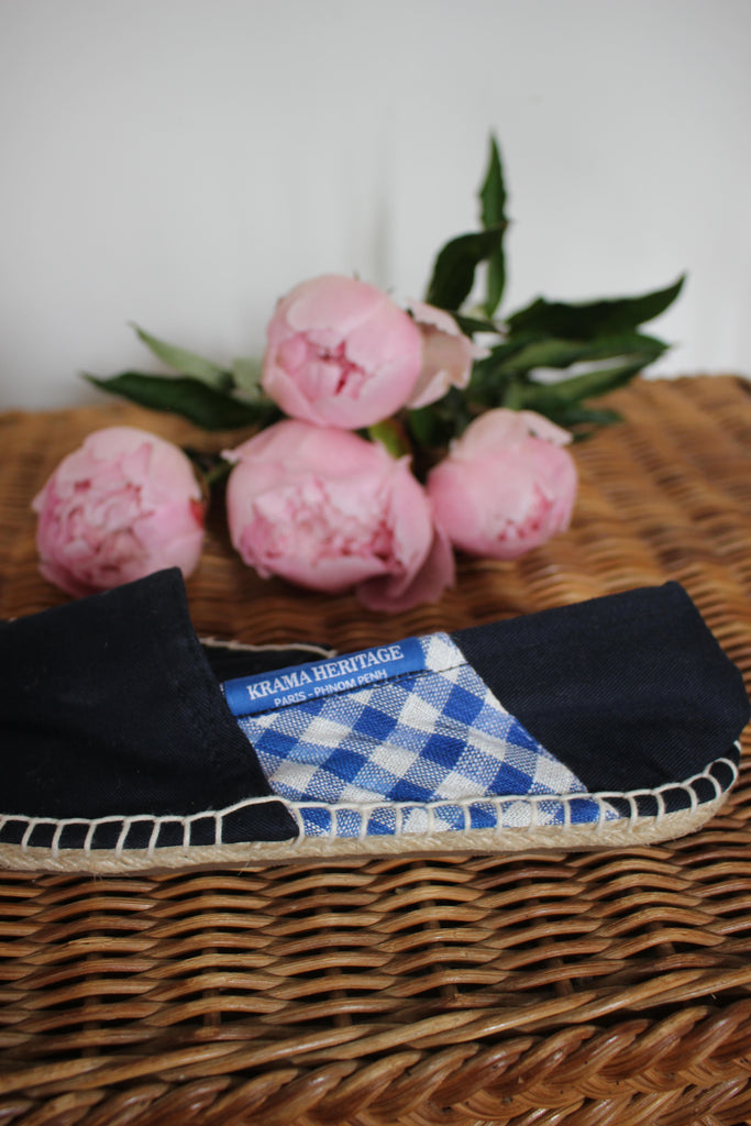 Les espadrilles Krama Bleu Marine