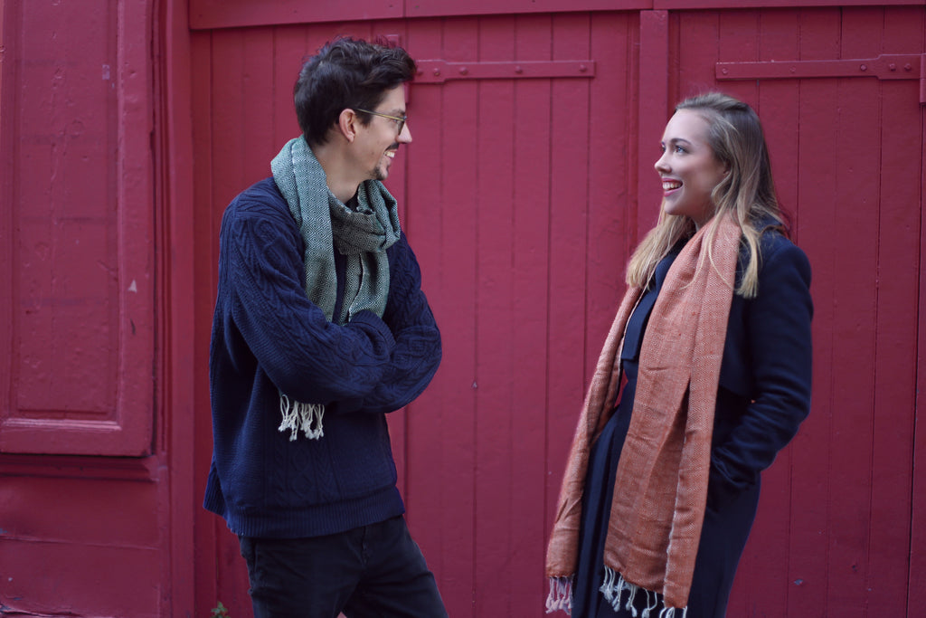 Le Krama Chaud Beige Ocre